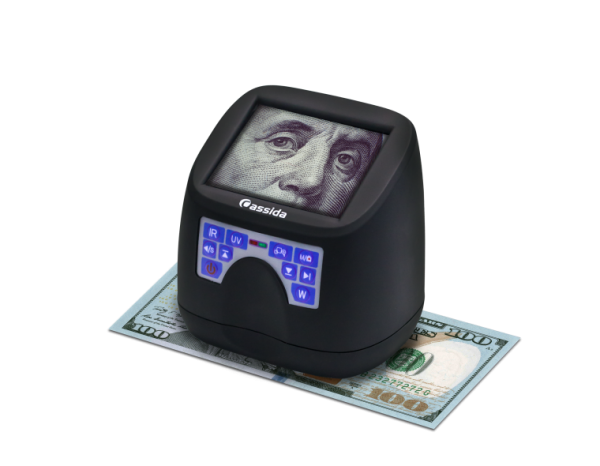 Купить портативный детектор банкнот Cassida MFD1 по низкой цене. Практичный и удобный в использовании портативный детектор с высокой точностью детекции.