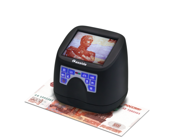 Купить портативный детектор банкнот Cassida MFD1 по низкой цене. Практичный и удобный в использовании портативный детектор с высокой точностью детекции.
